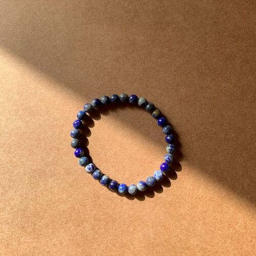 Bracelet en Lapis Lazuli - intuition, développement personnel, équilibre émotionnel