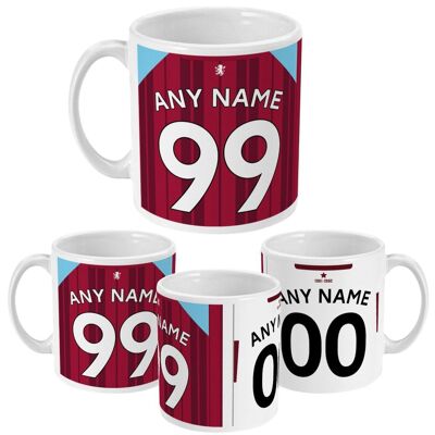 Aston Villa - Personalised Home/Away Mug