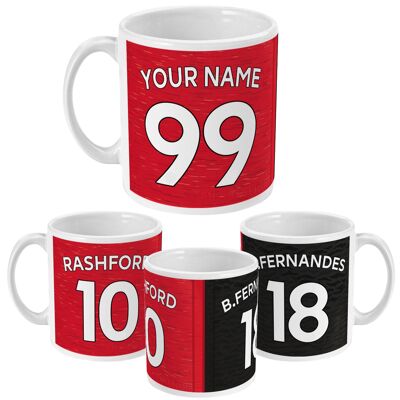 Man United - Personalised 2020/21 Home/Away Mug