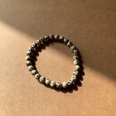 Dalmatian Jasper bracelet - optimism, vitality, morale