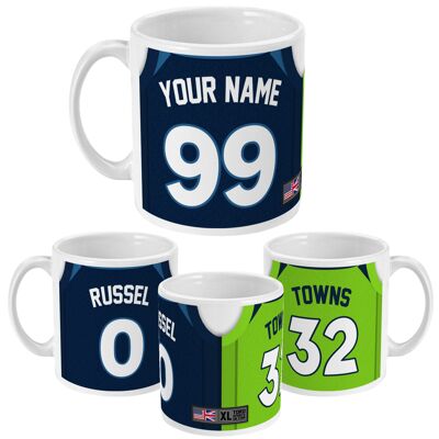 Minnesota - Custom Personalised Basketball Jersey Mug