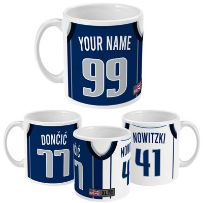 Dallas - Custom Personalised Basketball Jersey Mug