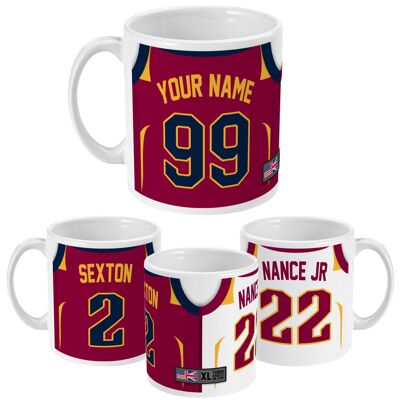 Cleveland - Custom Personalised Basketball Jersey Mug