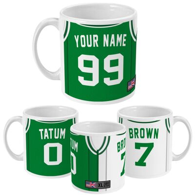 Boston - Custom Personalised Basketball Jersey Mug