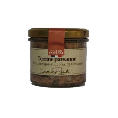 Country terrine with chestnuts and Gascony floc
