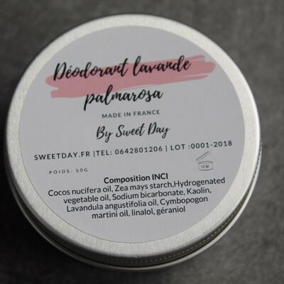 déodorant solide lavande palmarosa