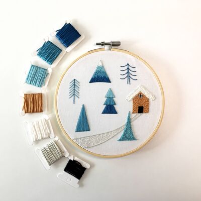 Sampler Style Christmas Embroidery Kit