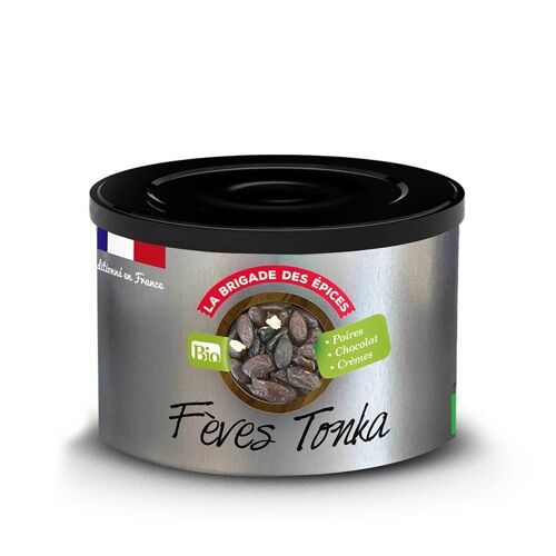 Lot de 5 fèves tonka de qualité supérieure - Fèves tonka naturelles  entières - Tonquin 100 % cru