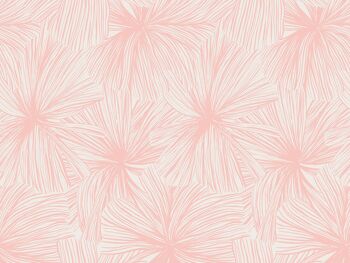 Papier peint jungle - Manon - Beige rosé & Rose poudré 2