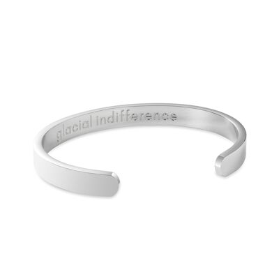 Glacial Indifference Bangle - Polished Steel