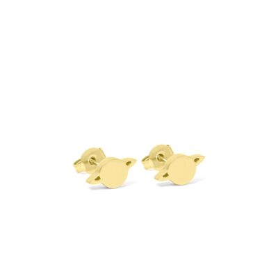 Saturn Planet Earrings - 18ct Gold Plate