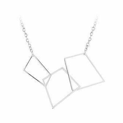 The Hepworth Geometric Pendant - Polished stainless steel