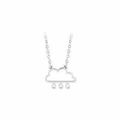 Rain Cloud Pendant - Polished stainless steel