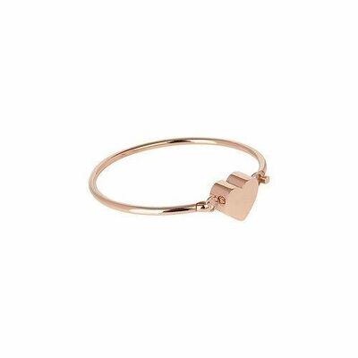 Candy Heart Bangle Personalised - 18kt Rose Gold Plate