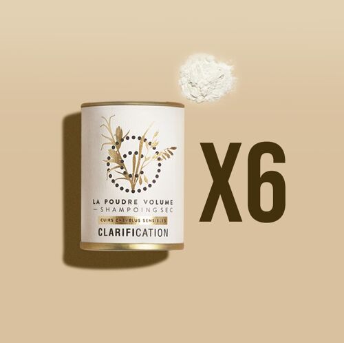 PACK DE X6 • Shampoing sec naturel en poudre