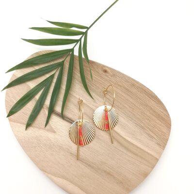 Coral solar hoops