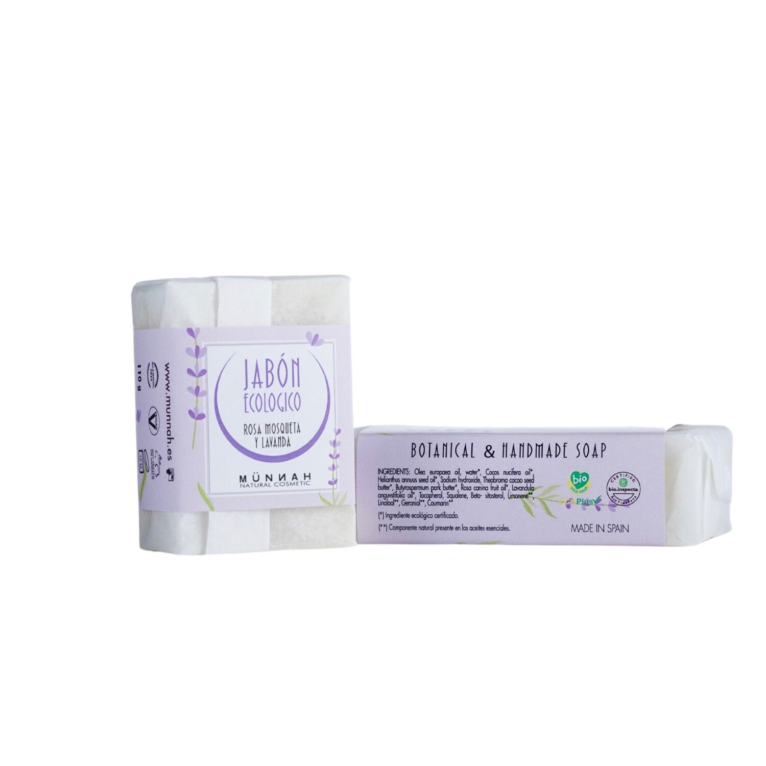 SAPONE NATURALE ALLA ROSA CANINA E LAVANDA Mini