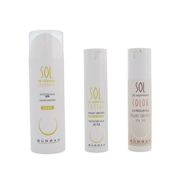 SOL DE MÜNNAH Corps -Protection solaire naturelle et hydratante avec filtre physique contre les UVA/UVB/UVC/IR - 150 ml