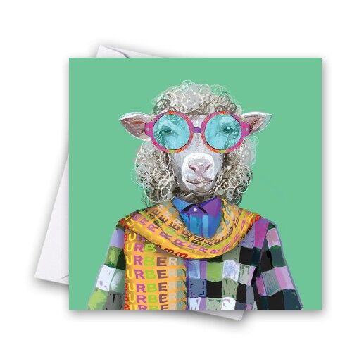 Fashion Animals- Shaun Greeting Card