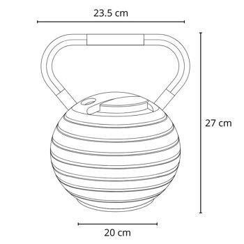 Kettlebell ajustable Massforce - De 2 à 18kg 11