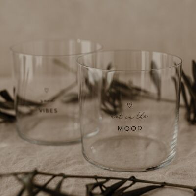 Mood drinking glass in a set of 2 (PU = 4 sets)