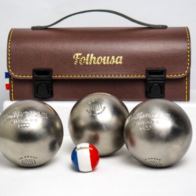 Kit de Pétanque Folhousa X Obut (Marron - Horizontal)