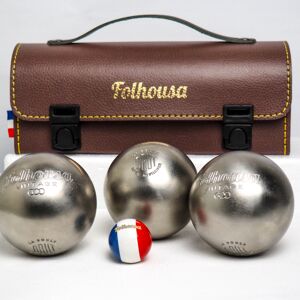 Kit de Pétanque Folhousa X Obut (Marron - Horizontal)