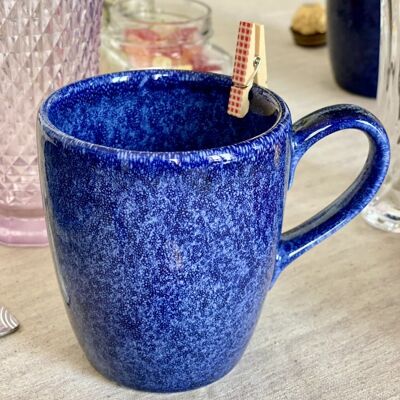 Mug bleu en céramique