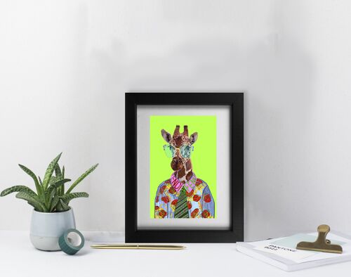 Fashion Animals– Gerry Framed Print