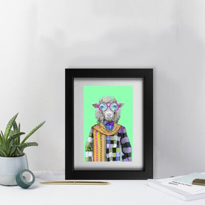 Fashion Animals– Shaun Framed Print