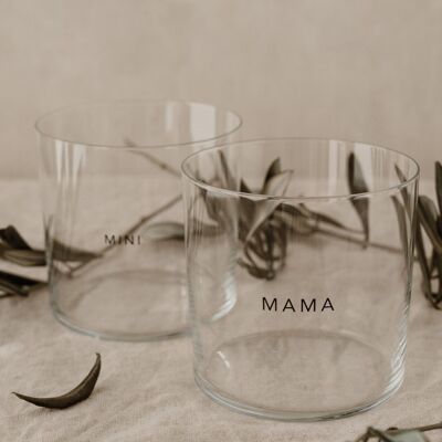 Verre à boire en set de 2 Mama & Mini (PU = 4 sets)