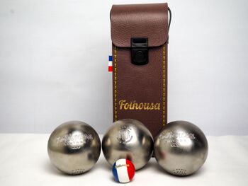 Kit de Pétanque Folhousa X OBUT (Bleu Marine - Vertical) 1