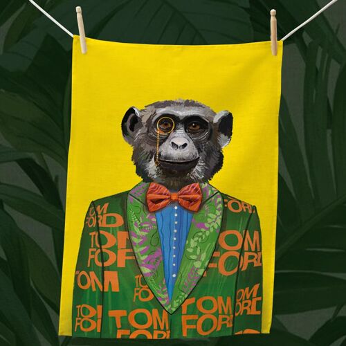 Fashion Animals- Charles Tea Towel
