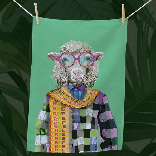 Fashion Animals- Shaun Tea Towel