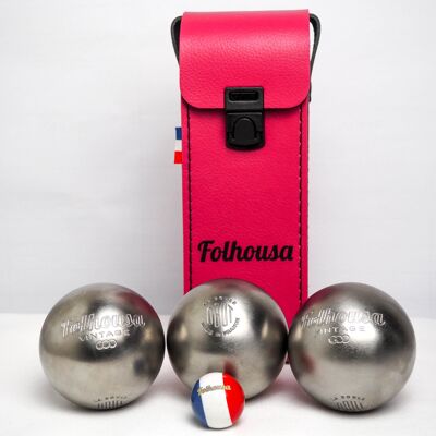 Folhousa X Obut Pétanque Kit (lampone - verticale)