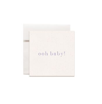 Mini cartes de vœux petit texte Oh baby !