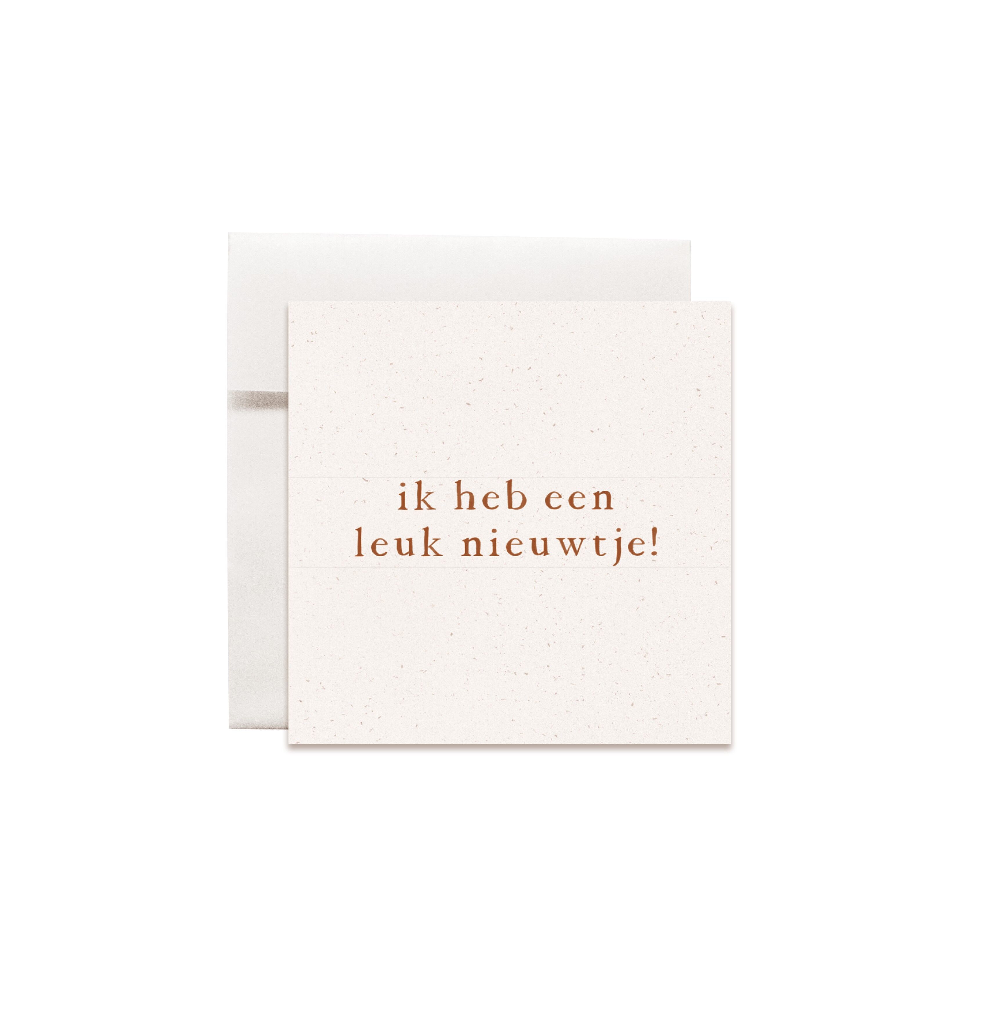 Mini-Grußkarten kleiner Text Ich habe tolle Neuigkeiten!