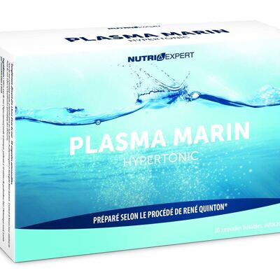 PLASMA MARIN HYPERTONIC Eau de mer stérilisée à froid selon le protocole de Quinton