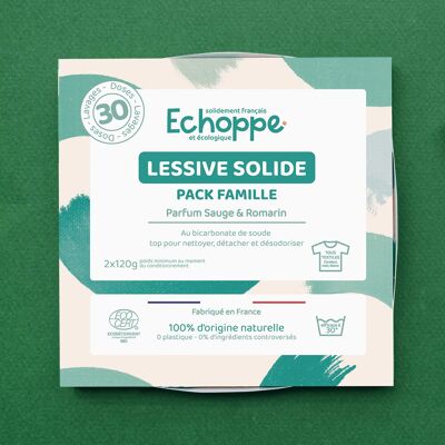 Lessive solide - Sauge & Romarin pack famille