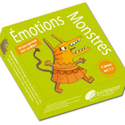 Game Emotions Monsters - 54 cards bell box (green)