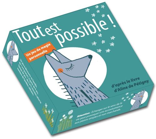 jeu Tout est possible - 54 cartes en boîte cloche (turquoise)