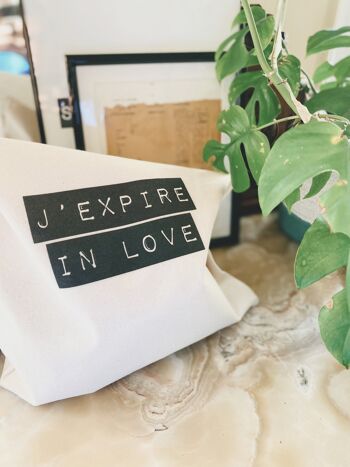 Tote Bag "J'expire in love" 2