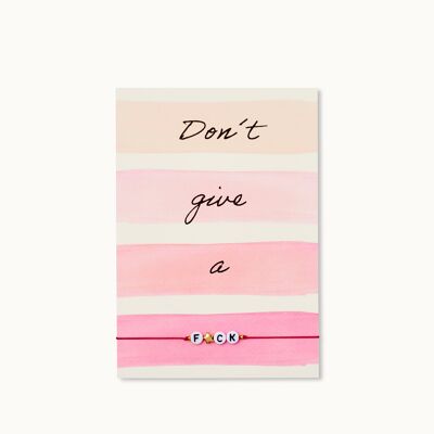 Bracelet Card: Don't give a F☆CK