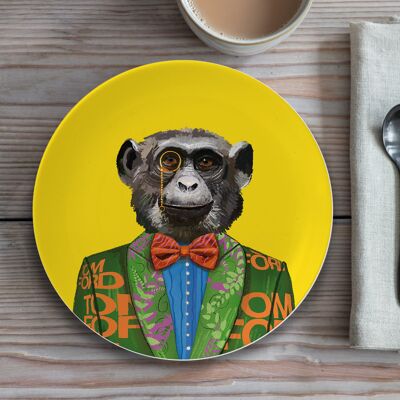 Fashion Animals- Assiette en porcelaine fine Charles PRE COMMANDE