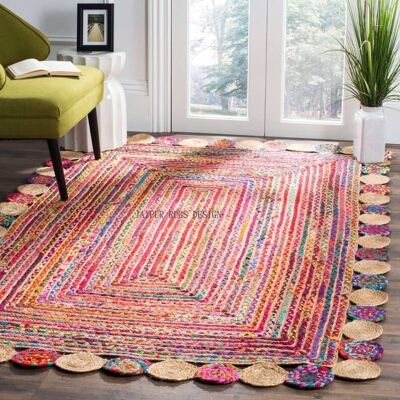 Alfombra Yute Trenzado Color Burst 3x5 (Juego de 2)