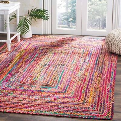 Braided Jute Rug Colour Splash 3x5 ( Set of 2)