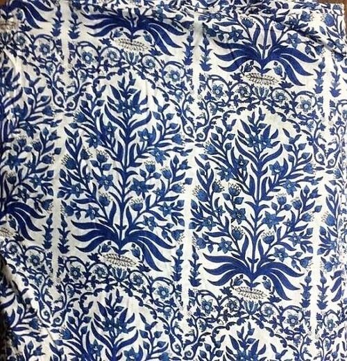 Charlotte Floral Handprinted Fabric 10m
