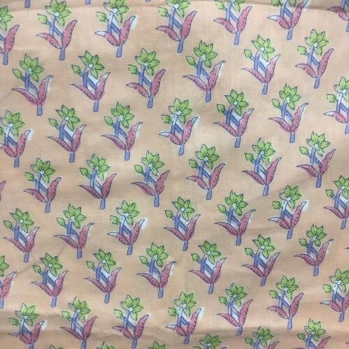 Christine Floral Handprinted Fabric 10m