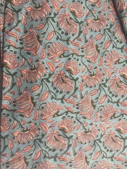 Daybreak Floral Handprinted Fabric 10m