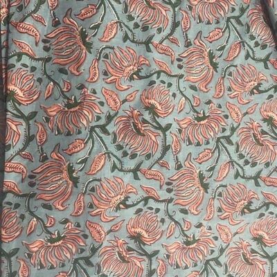 Daybreak Floral Handprinted Fabric 10m